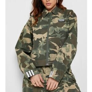 adidas Originals Camouflage Cropped Track Jacket